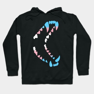 Pride Wolf Teeth: Trans Flag Hoodie